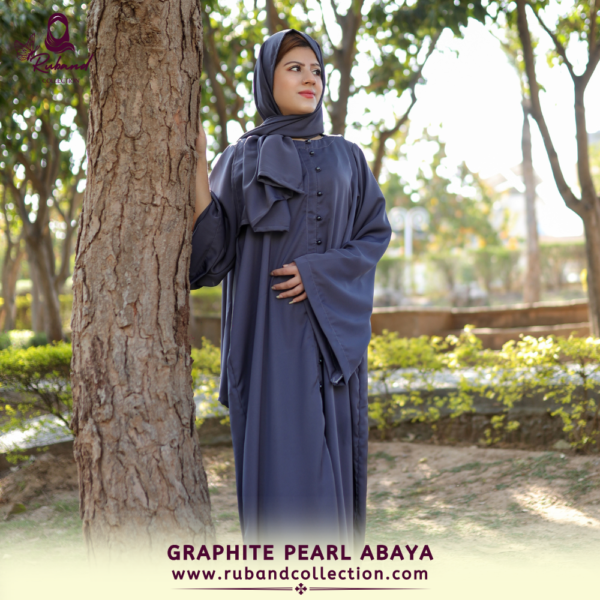 Graphite Pearl Abaya - Image 5