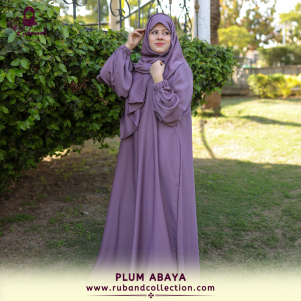 Plum Abaya - Image 4