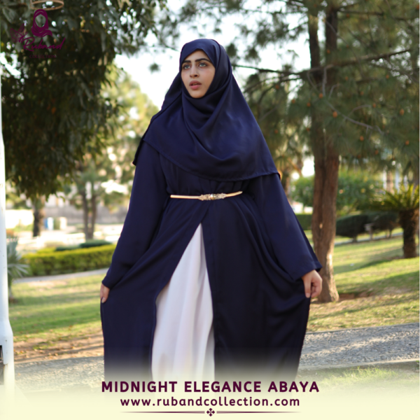 Midnight Elegance Abaya - Image 2