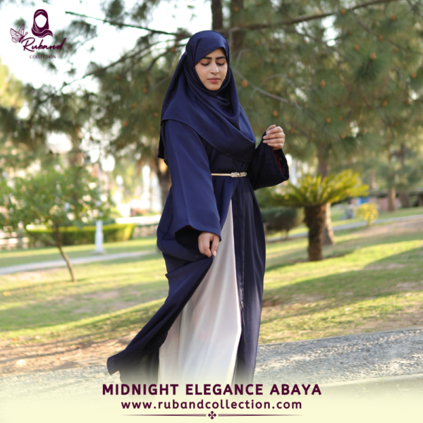 Midnight Elegance Abaya - Image 3