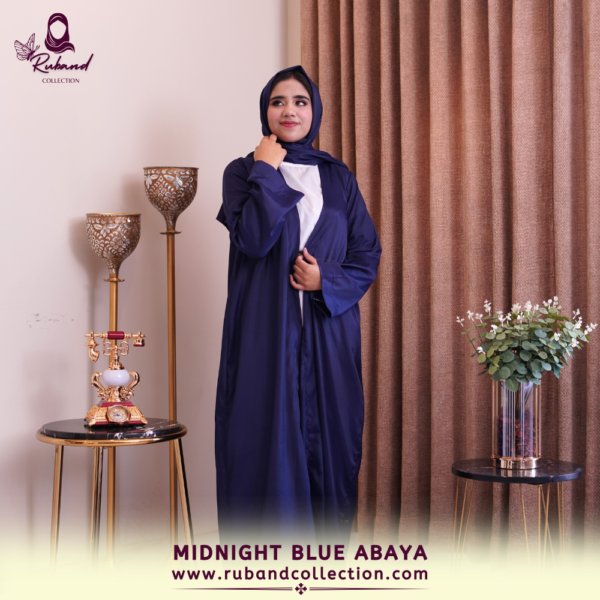 Midnight Blue Abaya - Image 2