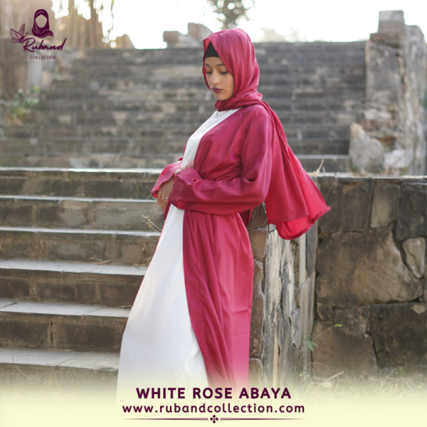 White Rose Abaya