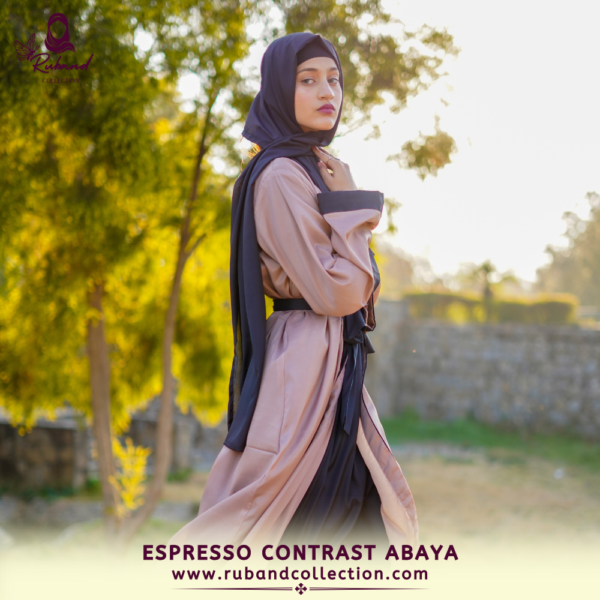 Espresso Contrast Abaya